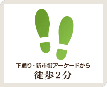 徒歩2分