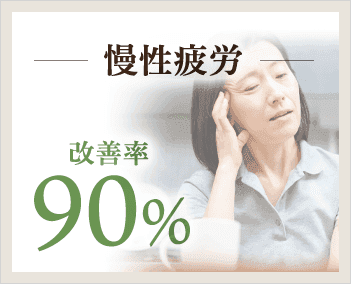 慢性疲労の改善率90%